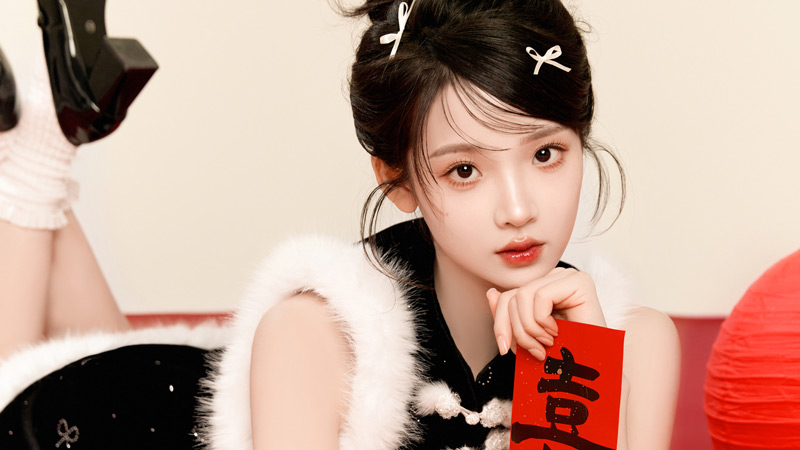 新年可爱美女张淼怡壁纸