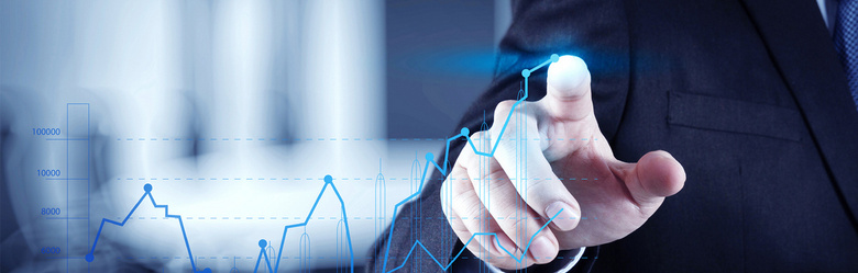 商务金融数据科技背景