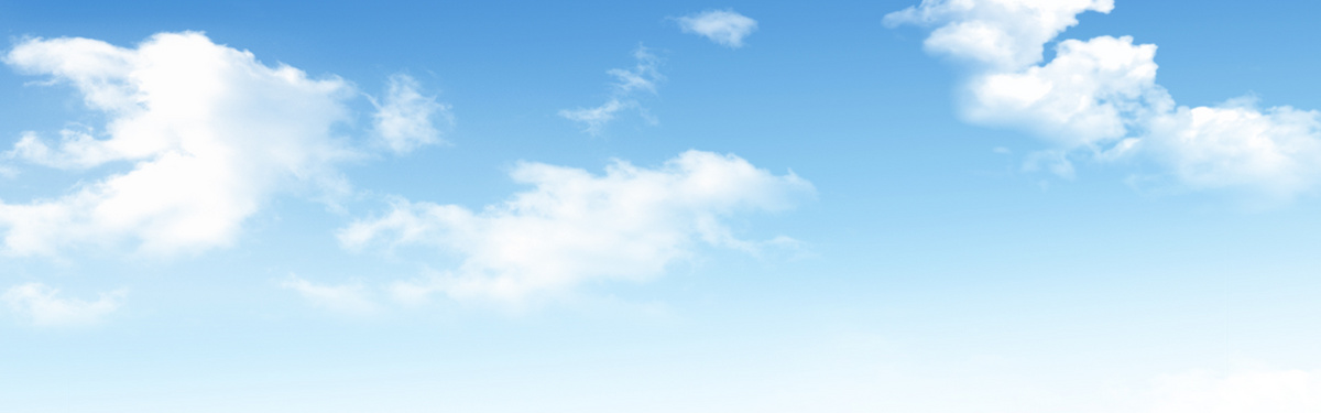 小清新蓝天白云草地卡通背景