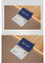 简约纸张高端创意商务名片卡片样机