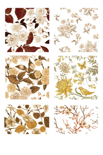 古风花卉PNG6款2