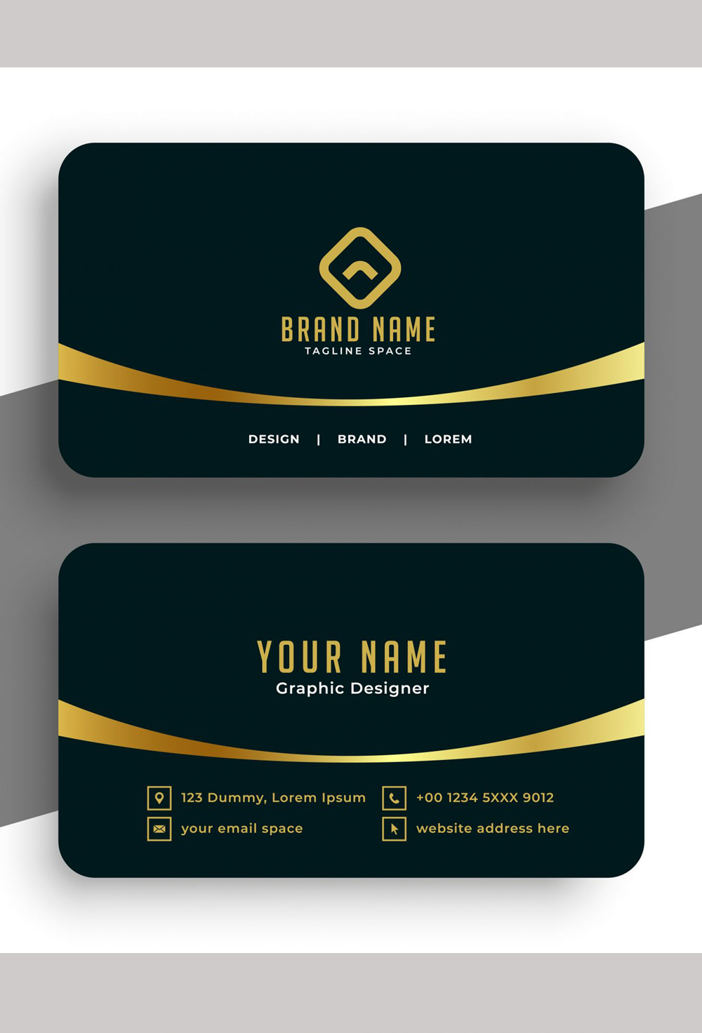 黑金搭配的企业公司名片