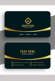 黑金搭配的企业公司名片