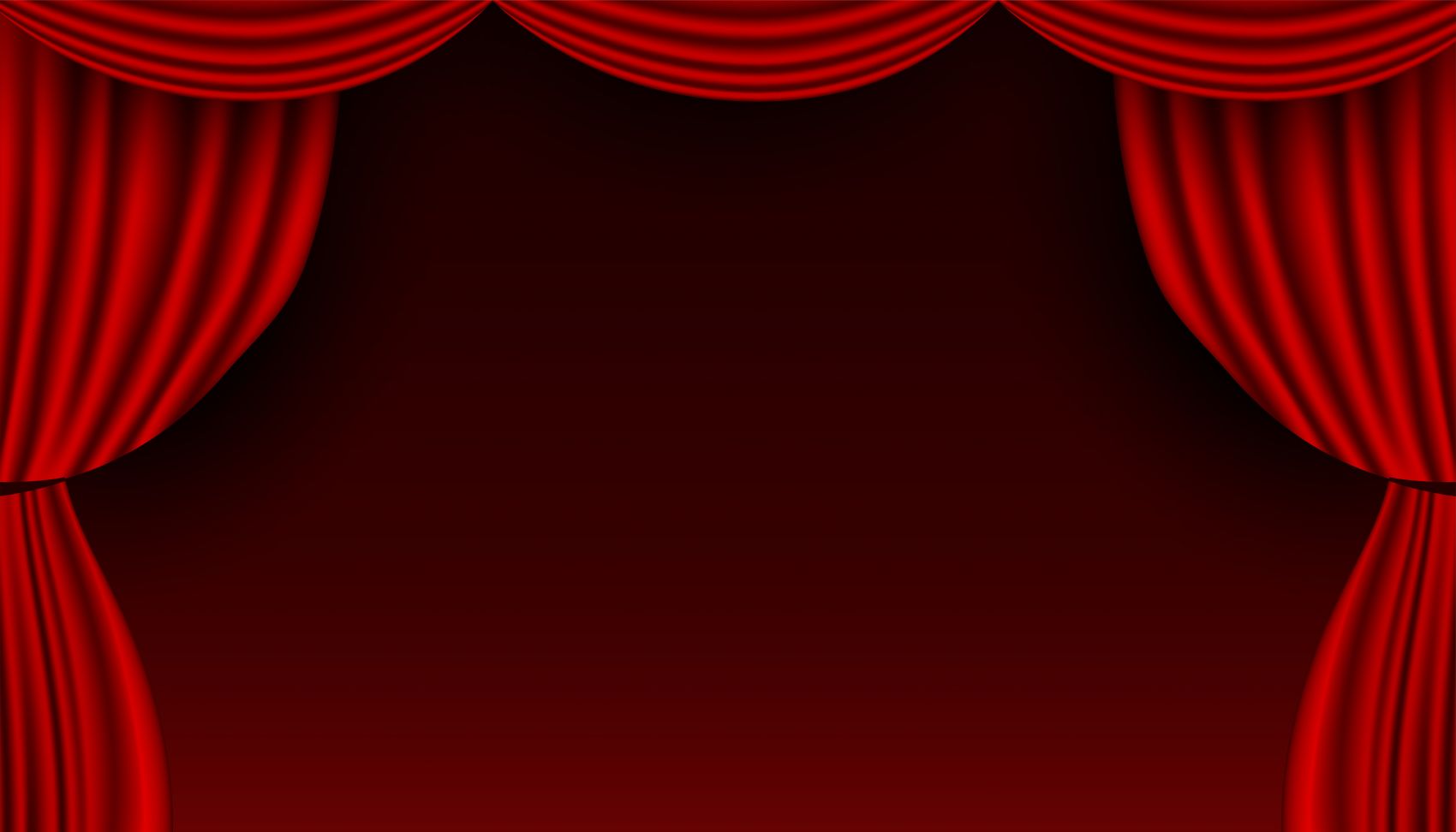 红色舞台帷幕窗帘素材