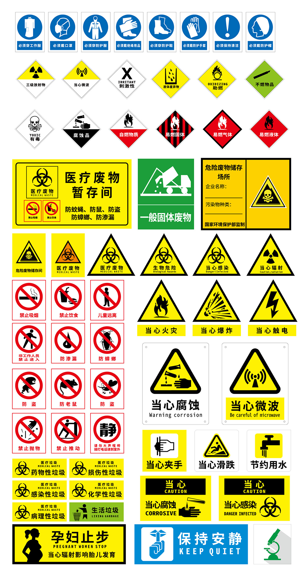  医院医疗行业提示标识设计