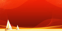 红色年会乘风破浪新年红色简约光效背景