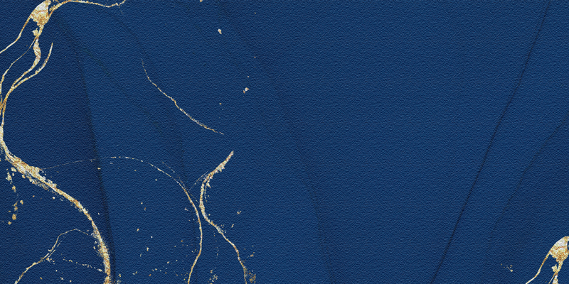 蓝色大气鎏金质感中国风背景