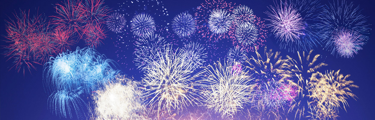  烟花喜庆大气背景