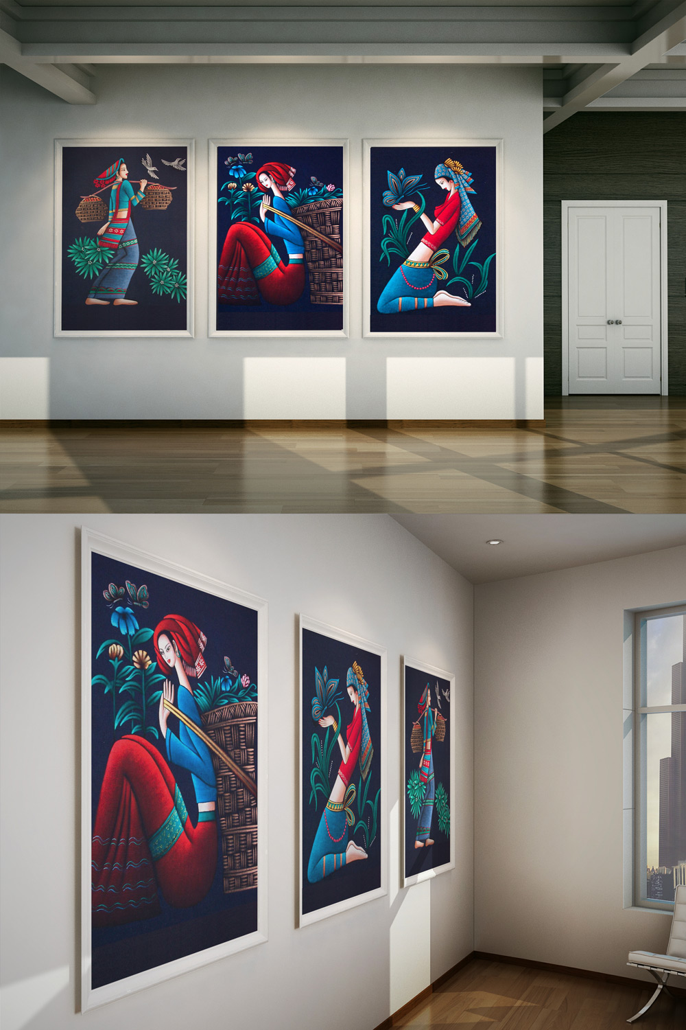 云南文化元素展板