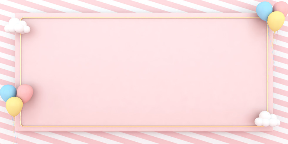 粉色简约立体气球浪漫背景