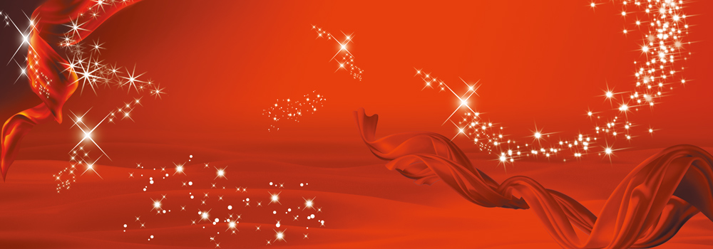红色红绸背景图PSD