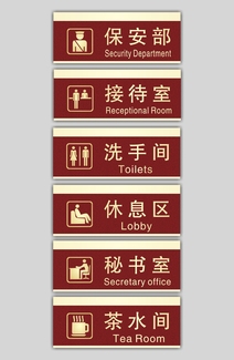  大气简约科室门牌导向牌