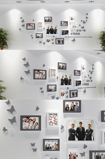 企业职工小家公司员工之家照片墙(含3D模型)