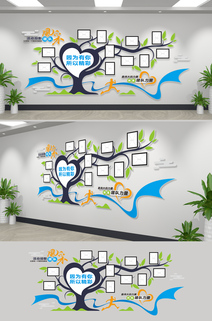 树型团队掠影团队风采文化墙