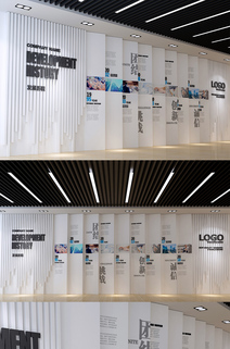 创意大气企业发展历程文化墙设计