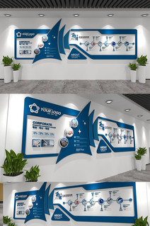 帆船创意公司发展历程企业文化墙形象墙