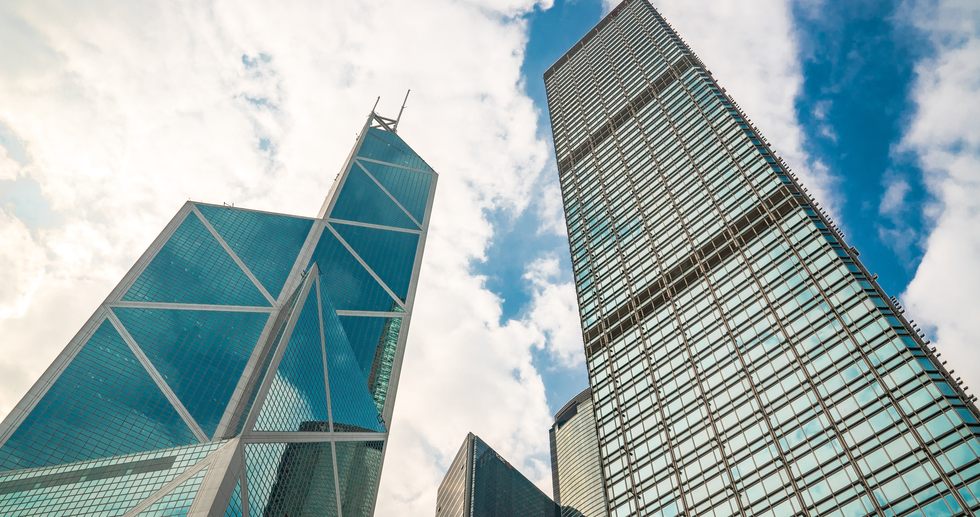 高楼大厦的天空图片壁纸