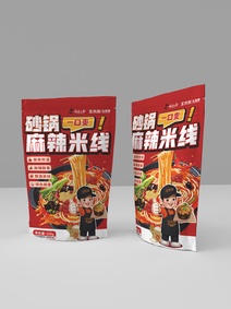 砂锅土豆粉包装袋设计