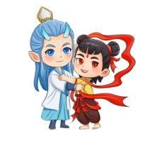 手绘哪吒人物造型图插画元素