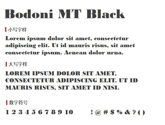 Bodoni MT Black