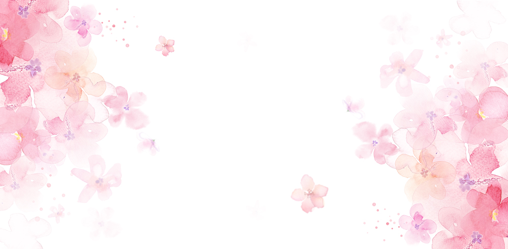 妇女节樱花粉桃花粉清新海报模板