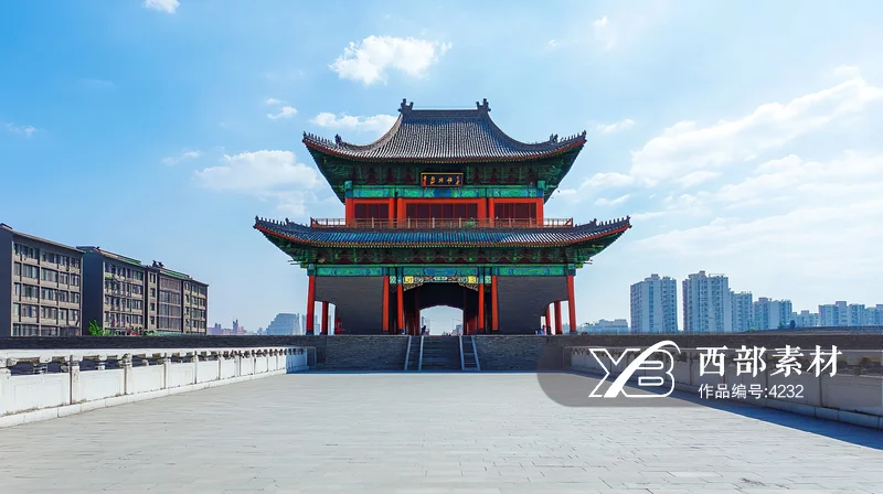 西安钟楼建筑图片