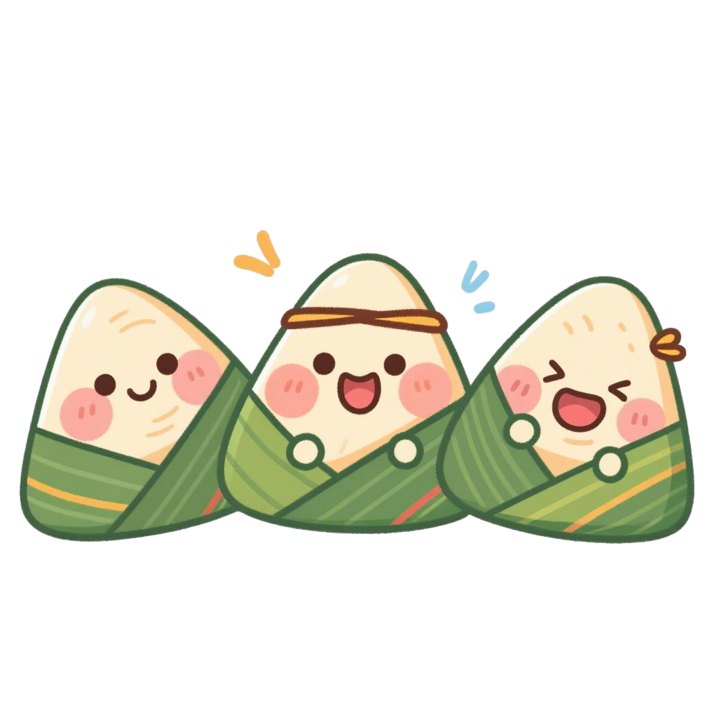 端午节插画粽子拟人免抠元素