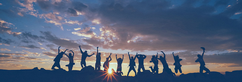 大气团队合作背景图