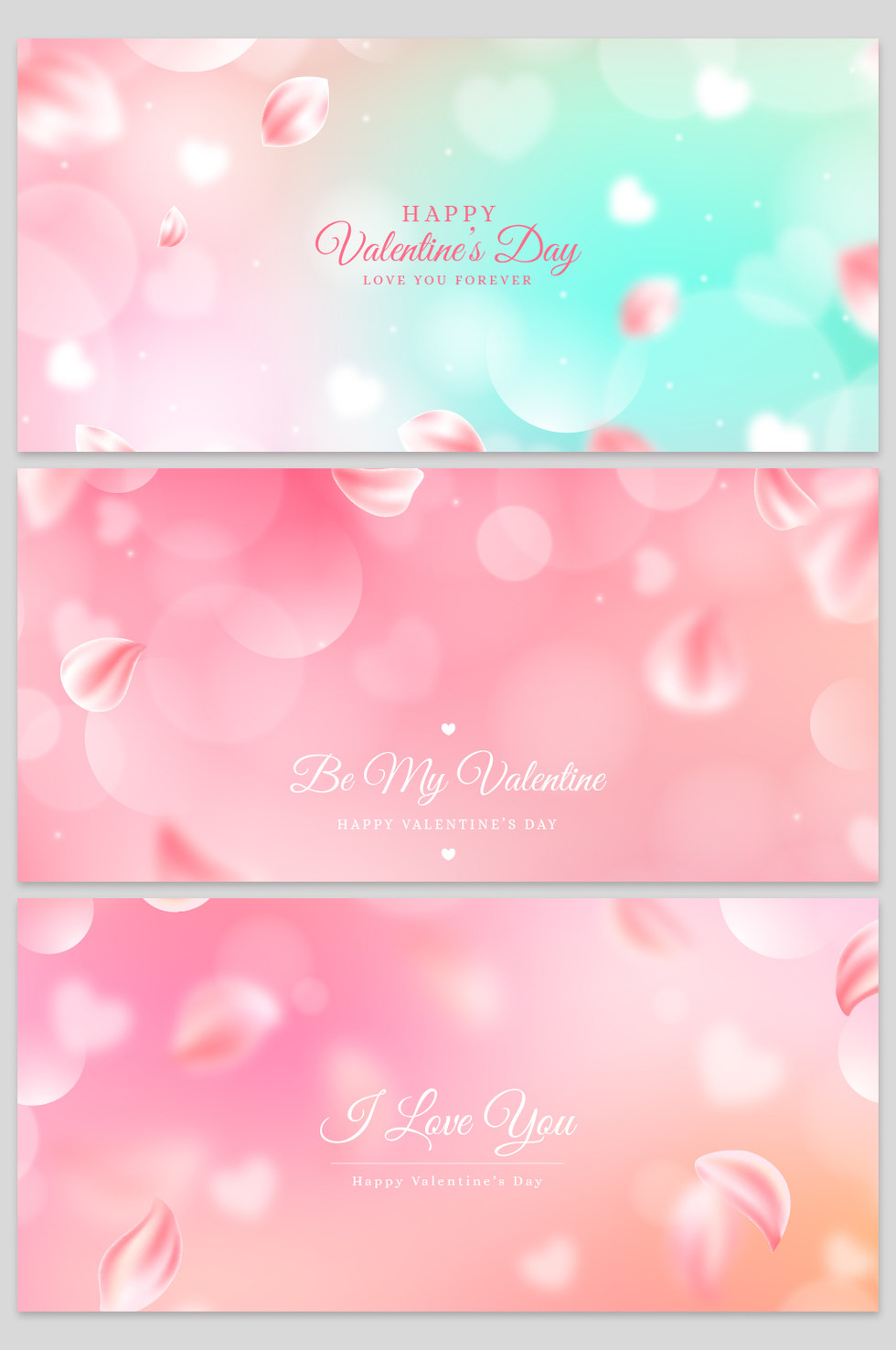 创意质感粉色唯美花瓣背景设计