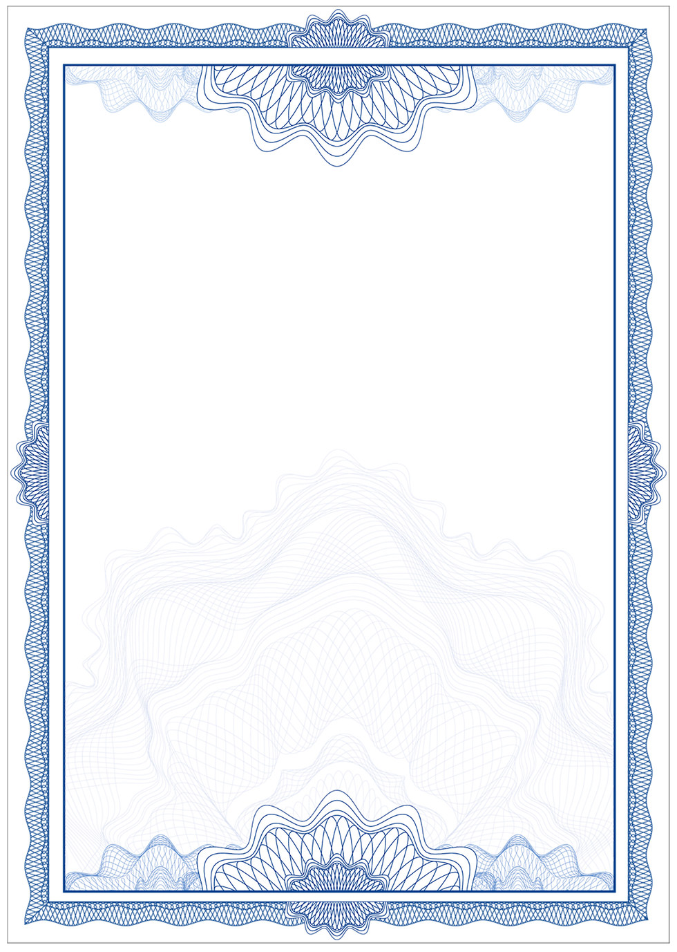 证书边框简约清新背景