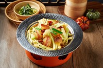 干锅腊肉炒花菜