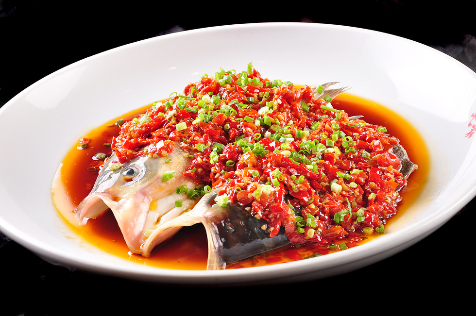 美食香浓美味剁椒鱼头餐饮美食图片