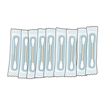 卡通独立包装的医用棉签免抠元素