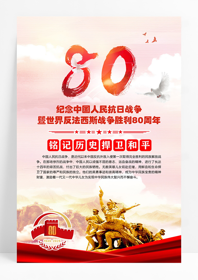 红色抗日战争暨世界反法西斯战争胜利80周年