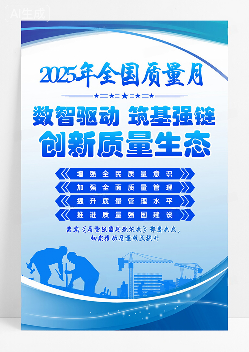 全国质量月设计宣传海报