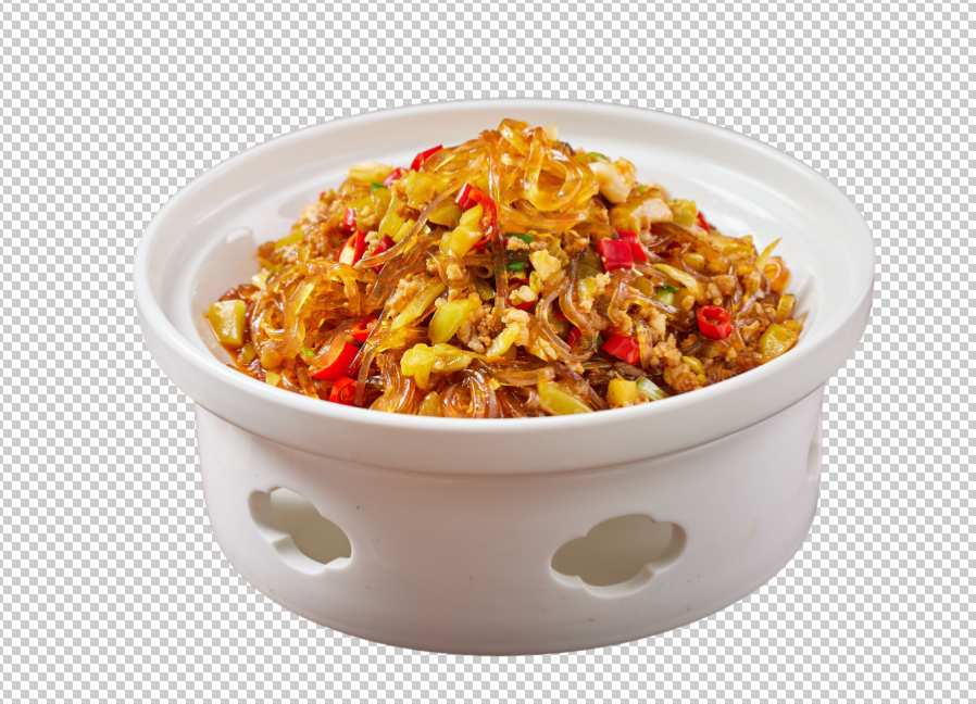 酸菜肉沫水晶粉