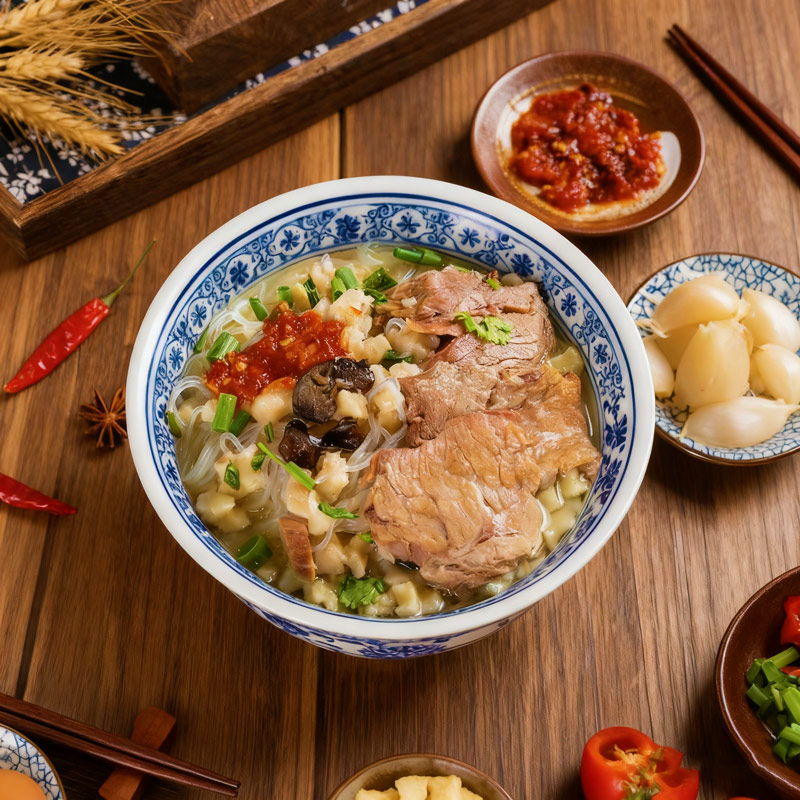 陕西羊肉泡馍图片