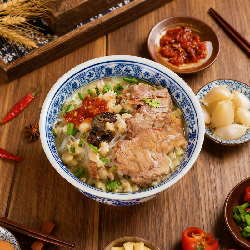 陕西羊肉泡馍图片