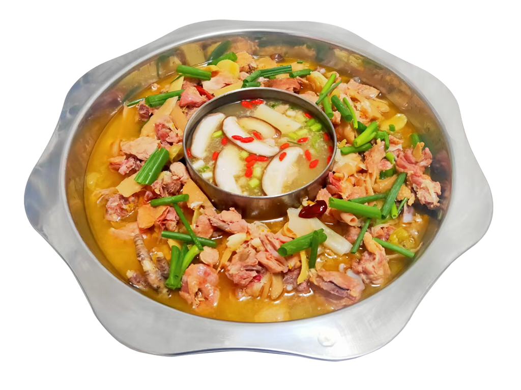 泡姜鸡火锅图片