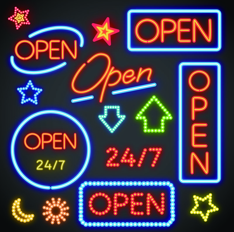 霓虹灯素材图片