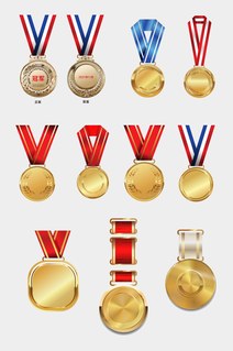 奥运会奖牌模板金牌银牌铜牌