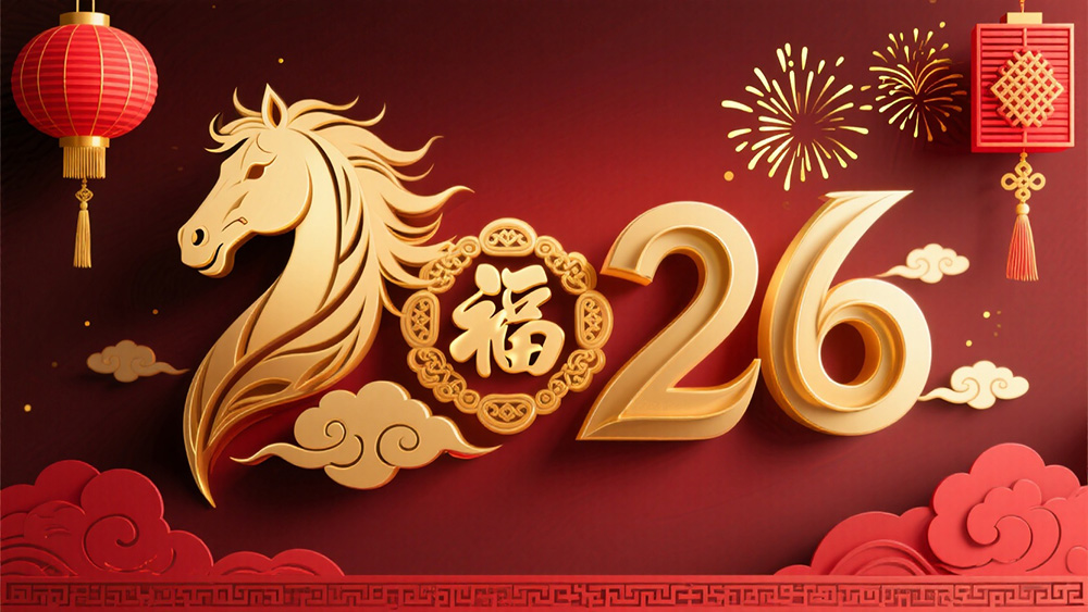 背景新年喜庆元素2026马年