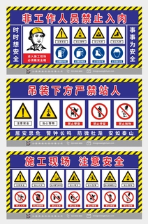工地安全生产警示牌宣传栏围挡展板