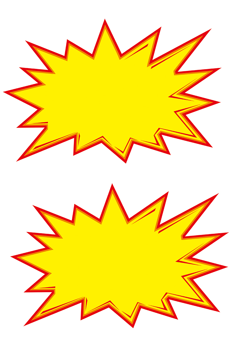 爆炸标贴