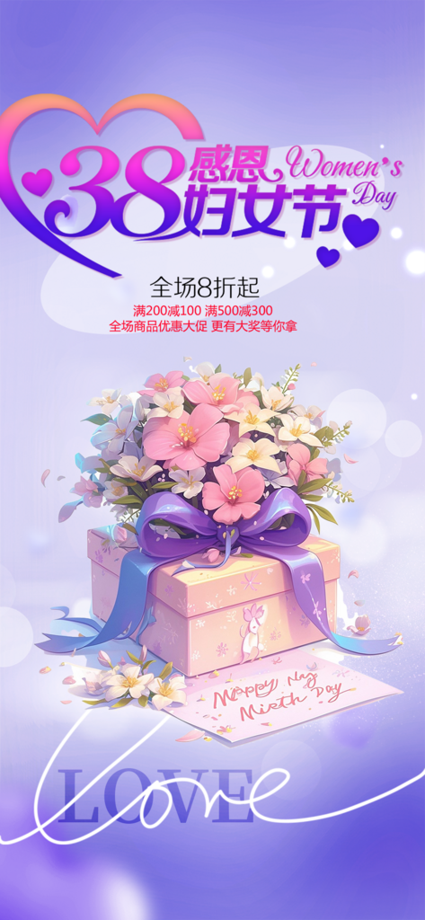 美丽女神节妇女节活动海报