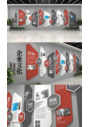  简洁大气红色企业文化墙