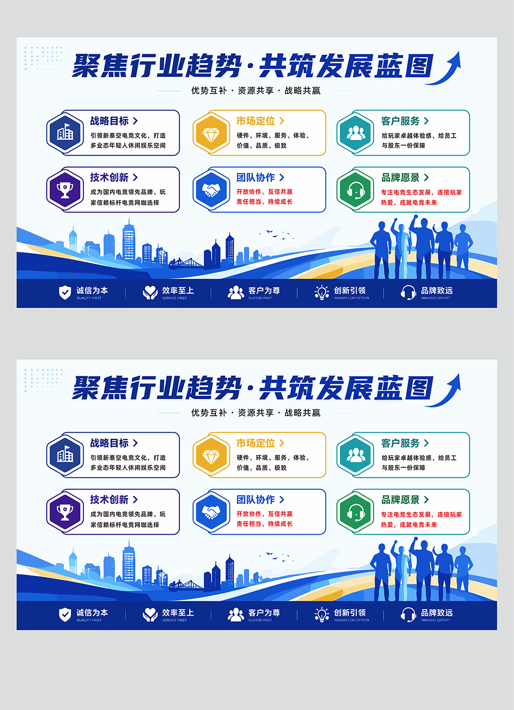 通用行业趋势文化墙